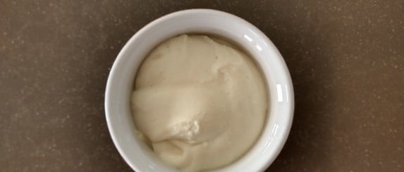 Cottage cheese - mosterd dressing