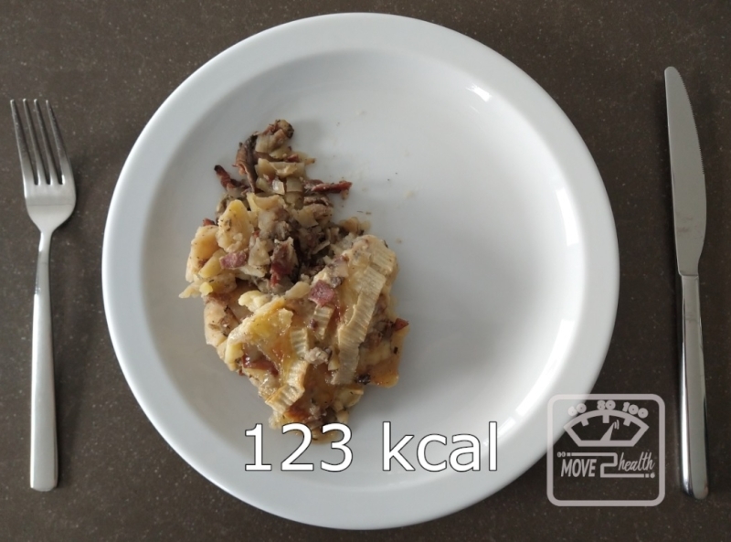 Tartiflette met knolselder en zwarte woudham gezond en caloriearm recept 123 kcal portie