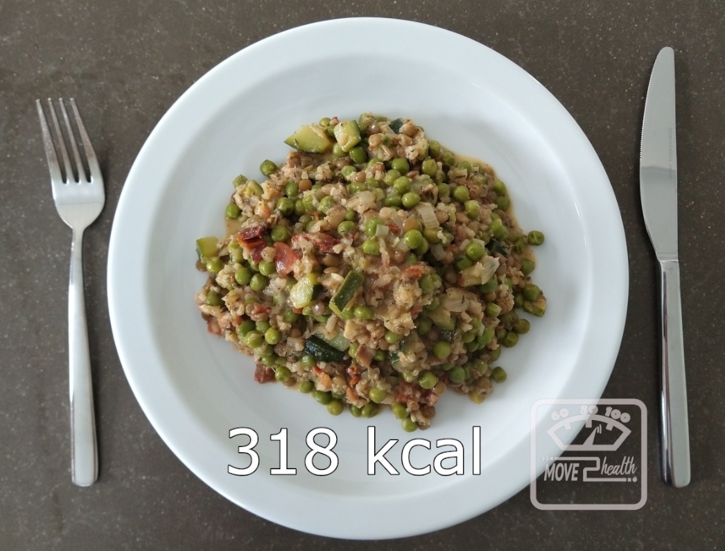 vegetarische wok met zomergroenten en tijm portie 318 kcal