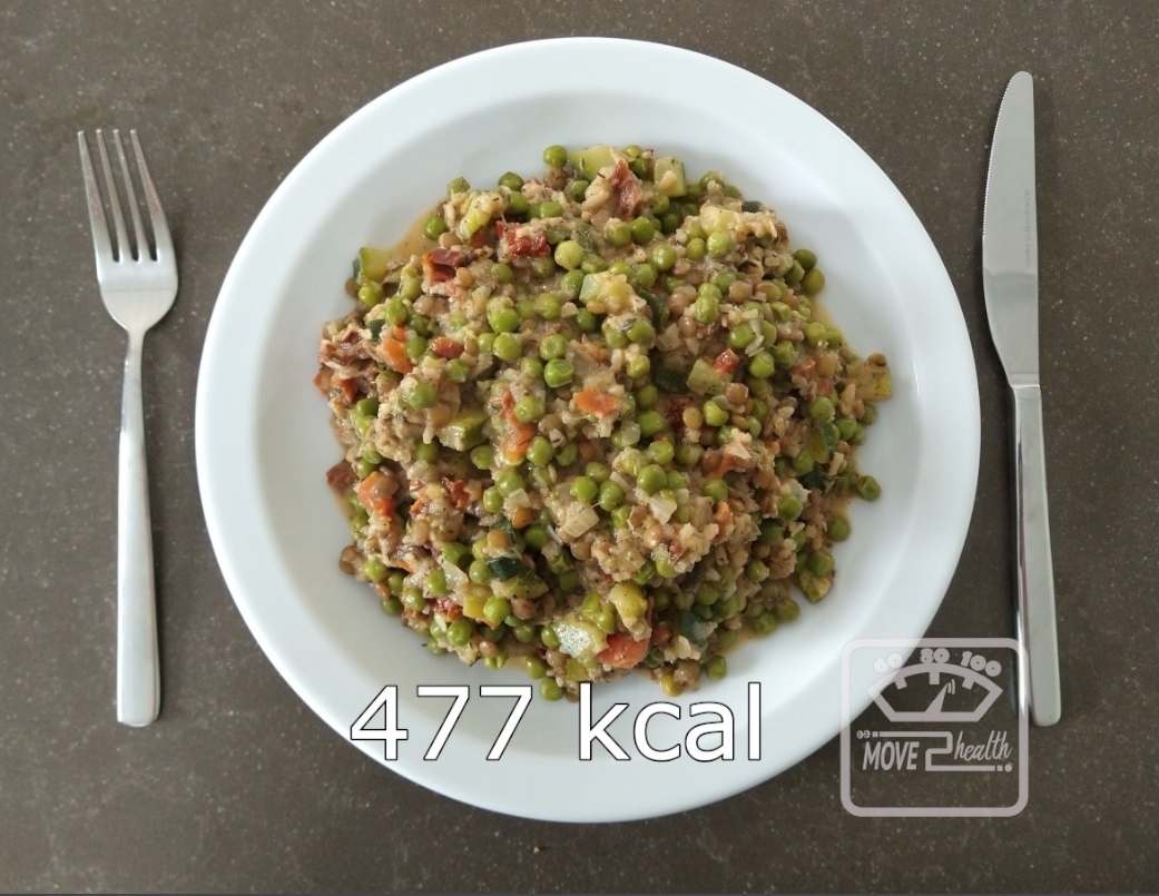 vegetarische wok met zomergroenten en tijm portie 477 kcal