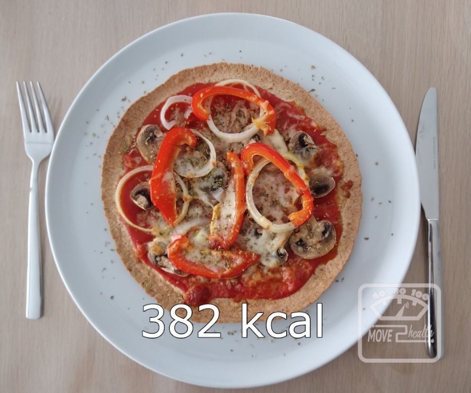 wrap pizza met tonijn gezond caloriearm recept voedingswaarde