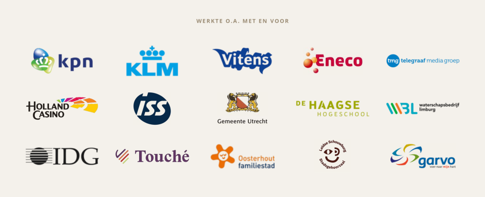 Muriêl Versluis - Trackrecord bedrijven Bedrijven waar Muriël met en voor werkte