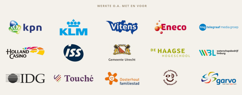 Muriêl Versluis - Trackrecord bedrijven Bedrijven waar Muriël met en voor werkte