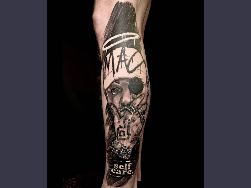 Mac miller tattoo realisme