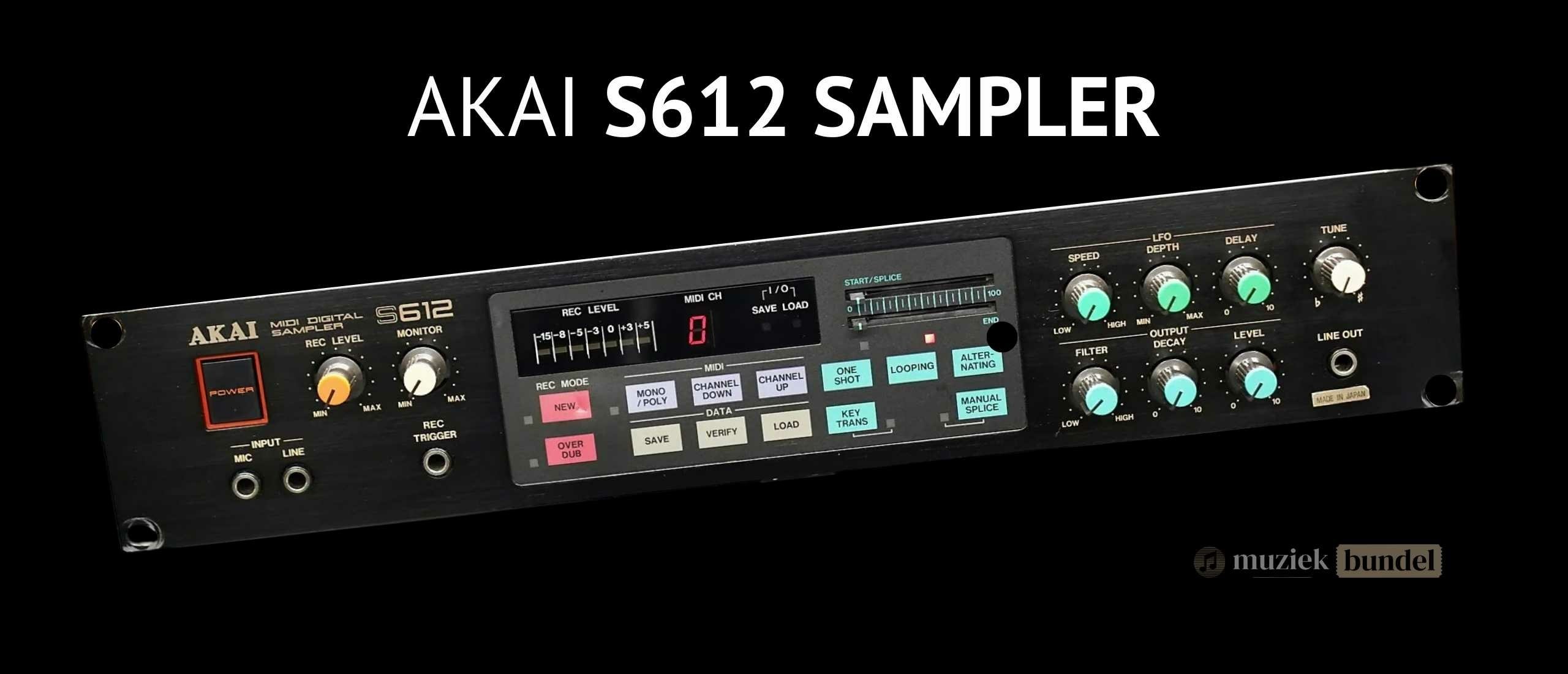 Akai S612 Sampler | Klassieke 12-bit Vintage Sound uit 1985 | Muziekbundel.nl