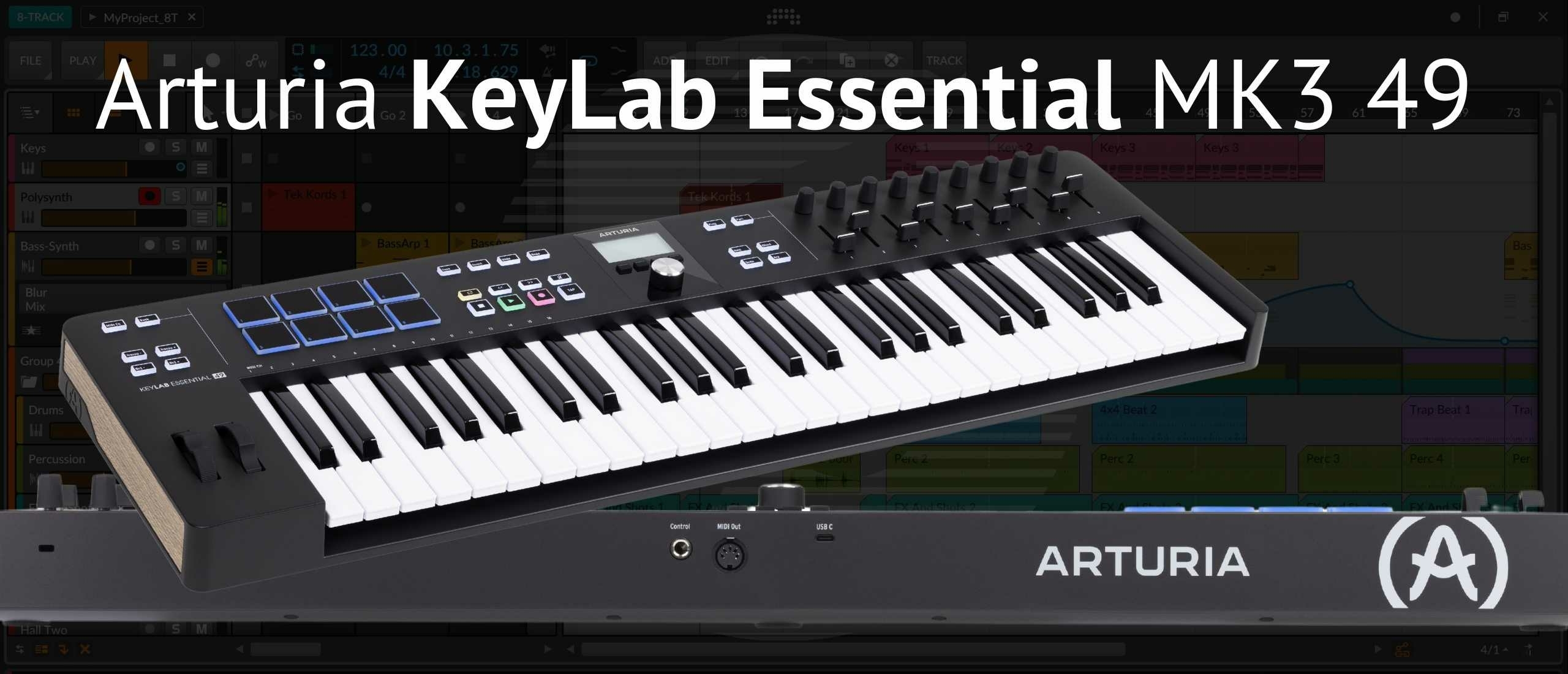 Arturia KeyLab Essential MK3 49 MIDI Keyboard Review: Alles over de functies, software en prestaties