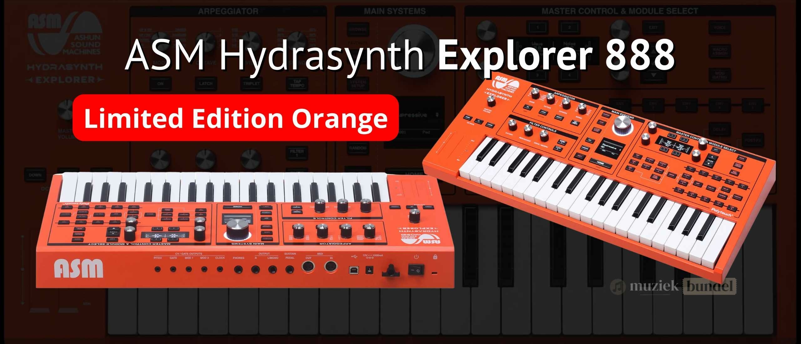 ASM Hydrasynth Explorer 888 Limited Edition Orange – Exclusieve Synthesizer in Beperkte Oplage | Muziekbundel.nl