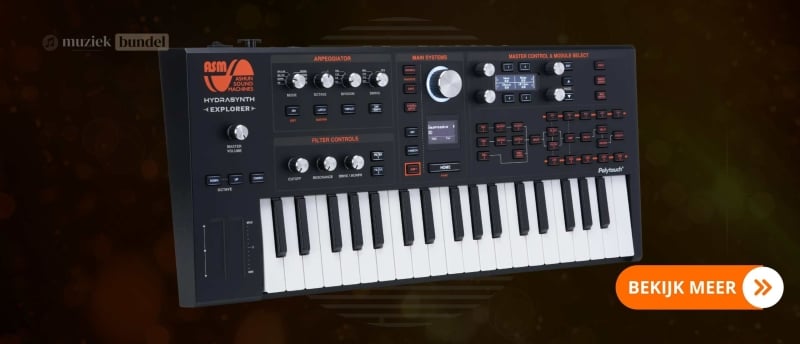 ASM Hydrasynth Explorer - Krachtige draagbare synthesizer met expressieve polyfone aftertouch en uitgebreide modulatie mogelijkheden