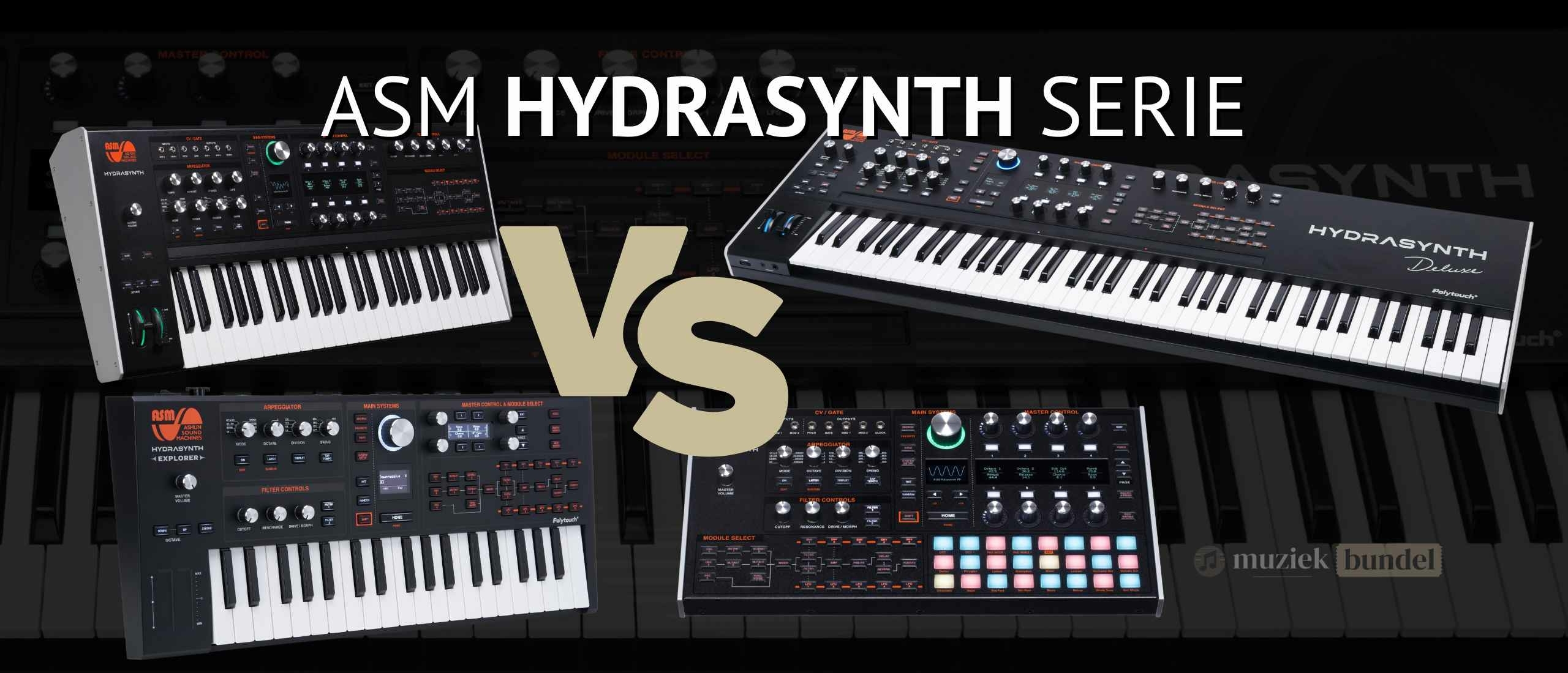 ASM Hydrasynth Serie - Innovatieve Synthesizers voor Elk Niveau - Muziekbundel.nl