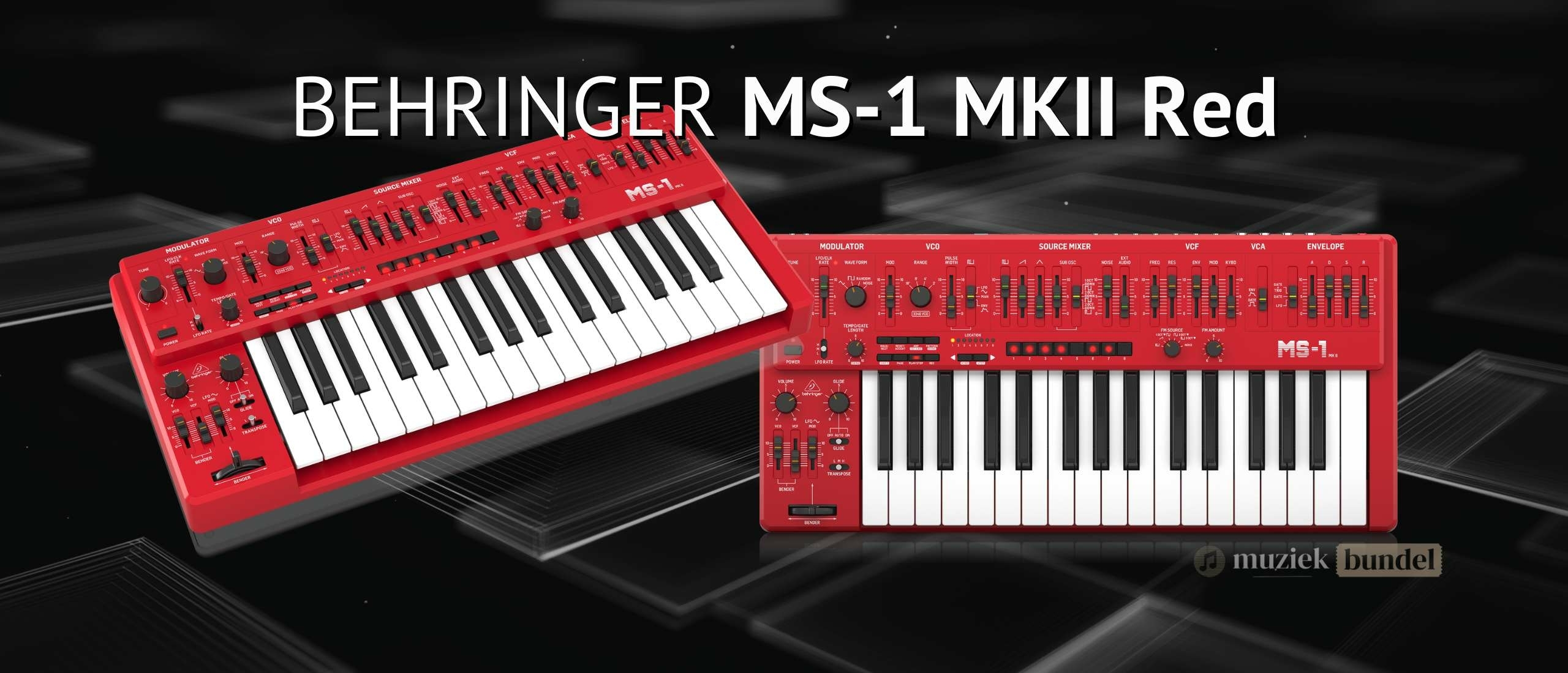 Behringer MS-1 MKII Red Review – Beste keuze voor live performers? | Muziekbundel.nl