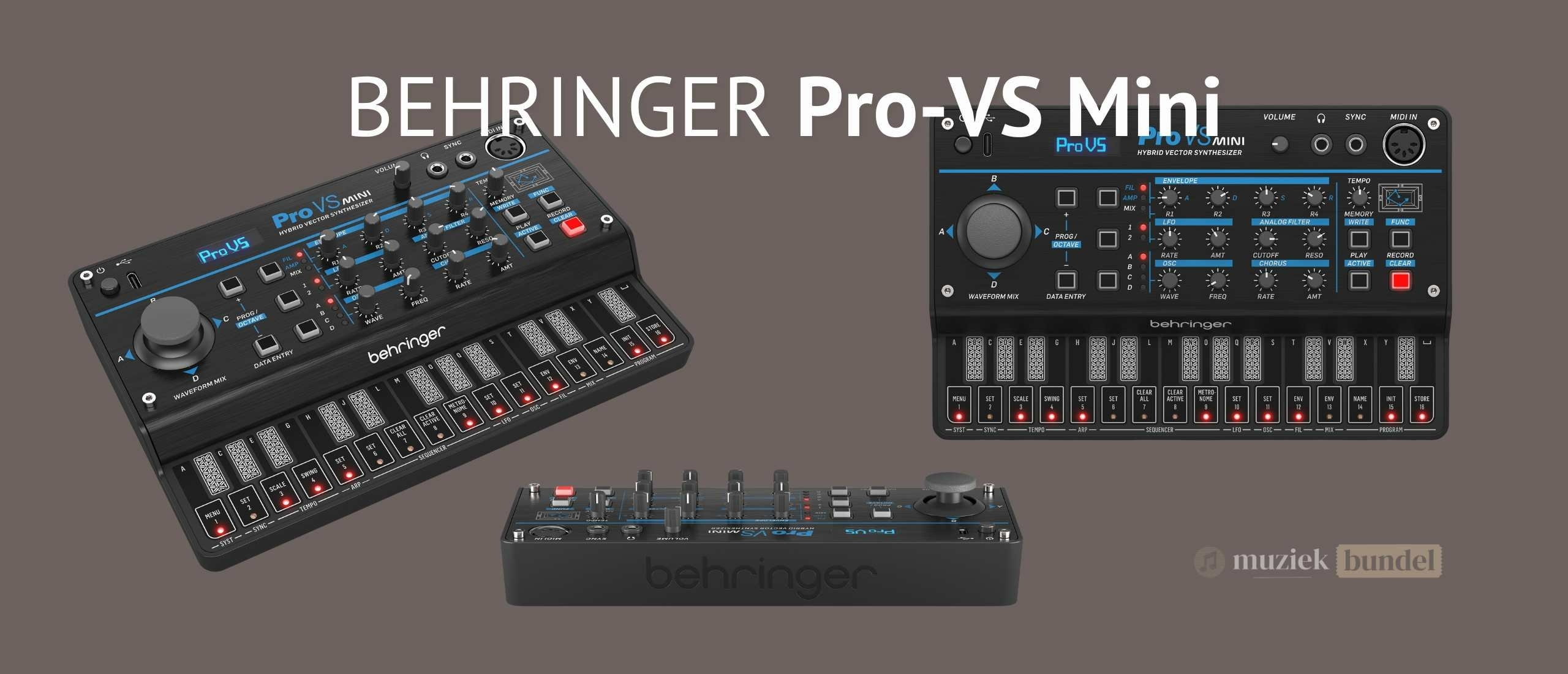 Behringer Pro-VS Mini Review & Ervaringen – Kleine Synthesizer met Grote Ideeën | Muziekbundel.nl