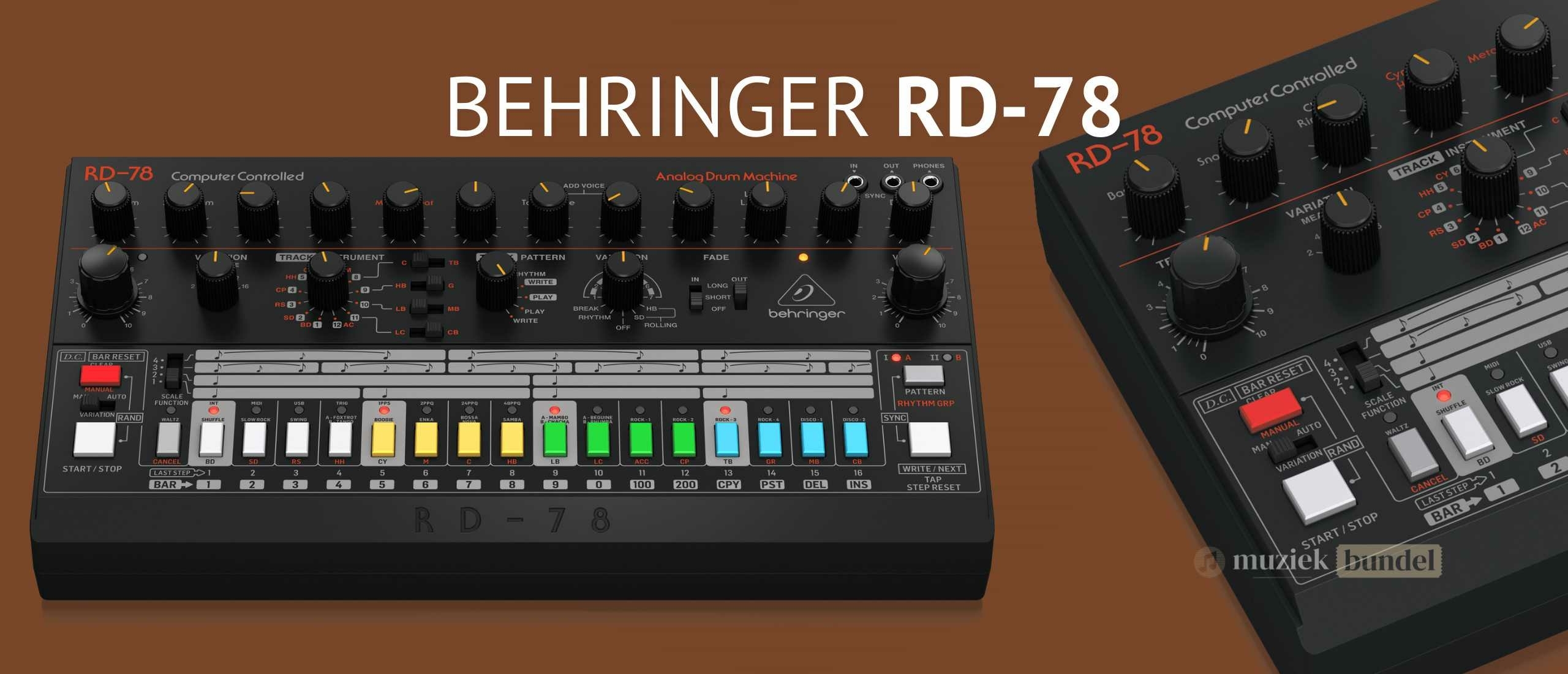 Behringer RD-78 Review Retro Drumcomputer met Authentieke Klanken | Muziekbundel.nl