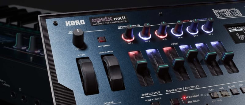 Overzicht van de belangrijkste kenmerken van de Korg opsix mkII synthesizer