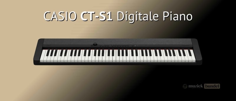 De Casio CT-S1-76 BK is een veelzijdige en lichtgewicht digitale piano met 76 aanslaggevoelige toetsen, ideaal voor beginners en hobbyisten.