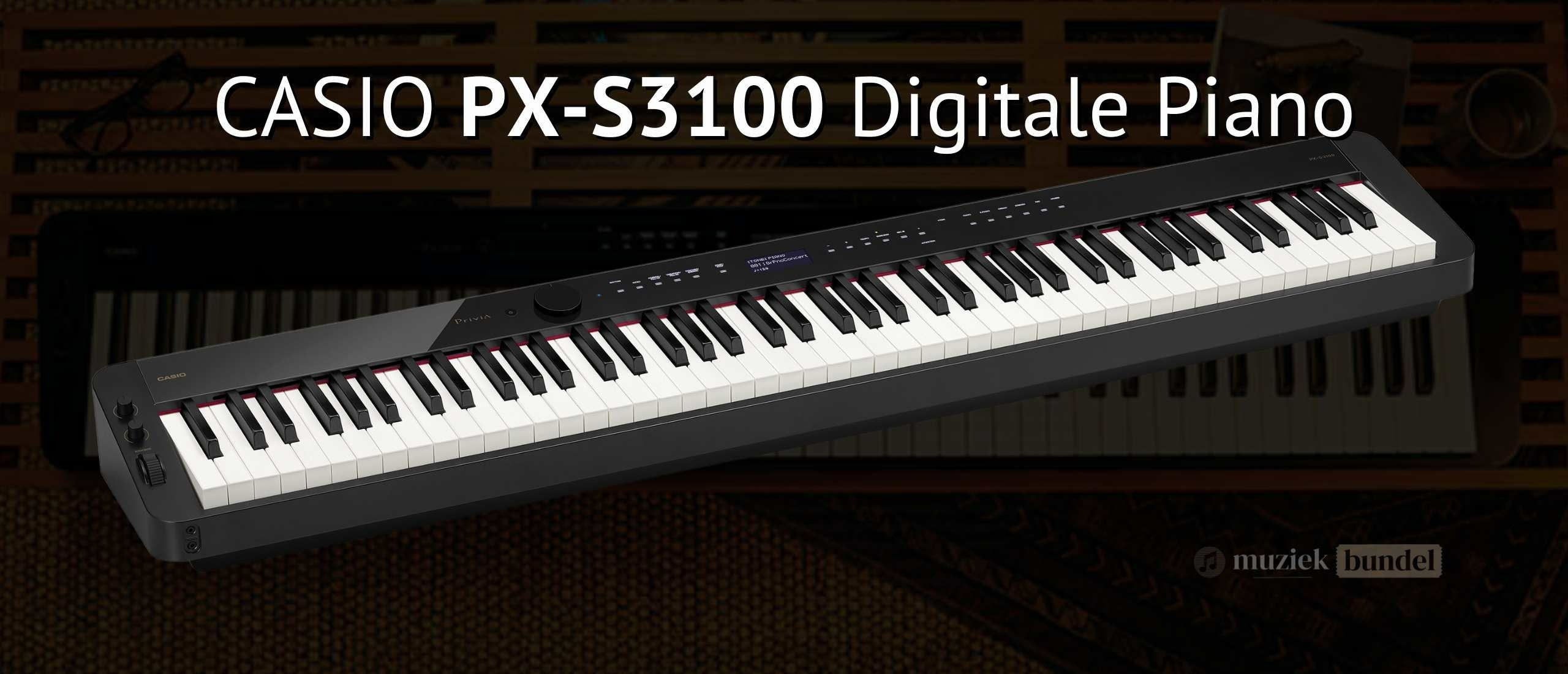 Casio PX-S3100BK Elektrische Piano - Muziekbundel.nl