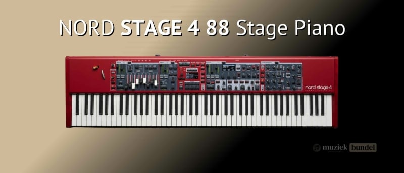 : Clavia Nord Stage 4 88, een veelzijdige stage piano met premium klanken, intuïtieve bediening en hoogwaardige bouwkwaliteit, perfect voor podium en studio.