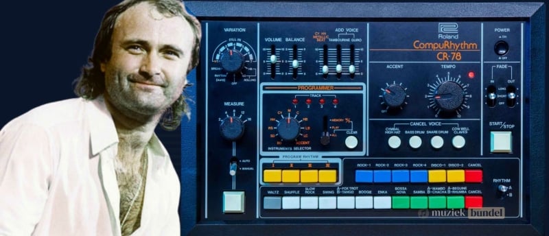 De Roland CR-78 werd gebruikt in iconische nummers zoals In The Air Tonight van Phil Collins en Heart of Glass van Blondie.