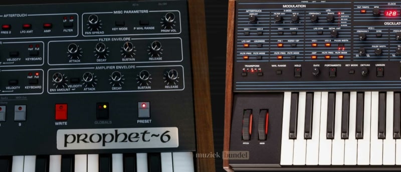 Uitleg over de filters van de OB6 en Prophet 6 synthesizers