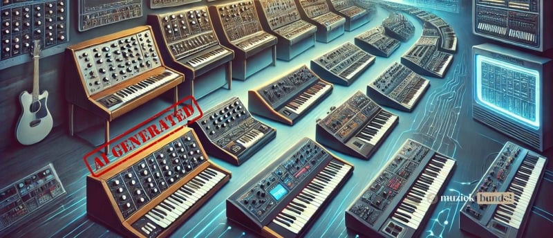 Overzicht van de geschiedenis van string synthesizers, van klassieke modellen tot moderne varianten en hun impact op de muziekwereld.