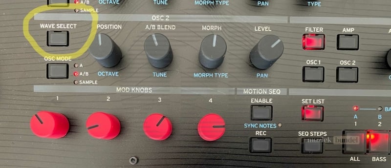 Korg Modwave MK2 – De Waveselect-functie voor dynamische klankvariaties