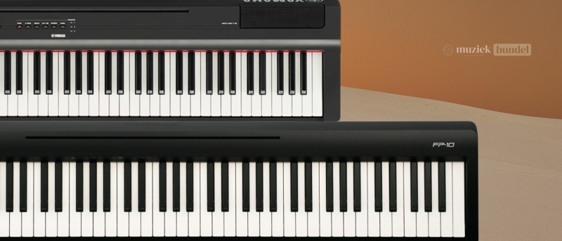 Eerste indruk en ontwerp Yamaha P-125 en Roland FP-10 - Muziekbundel.nl