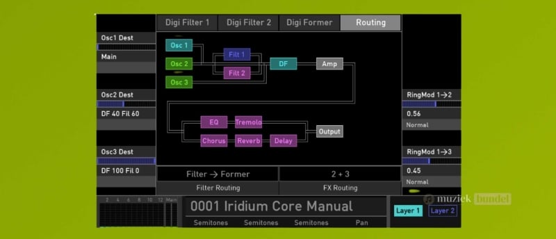 Effecten en presets Waldorf Iridium Core Synth | Muziekbundel.nl