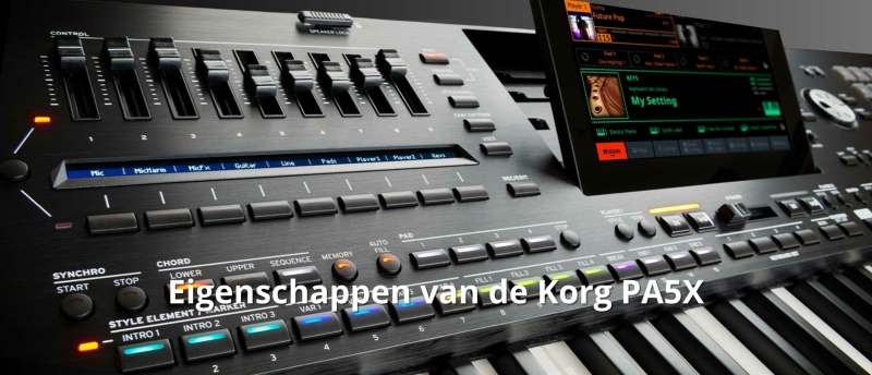 Eigenschappen van de Korg PA5X