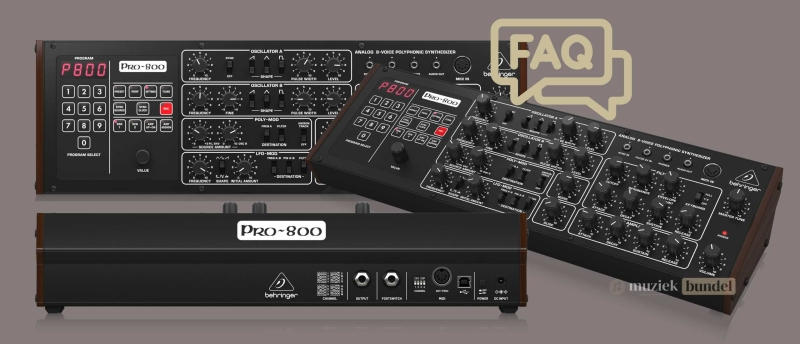 FAQ over de Behringer Pro-800 | Muziekbundel.nl