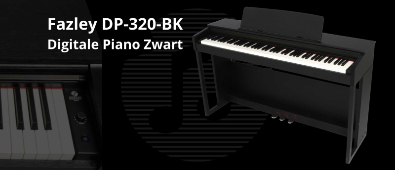 Fazley DP-320-BK Digitale Piano Zwart