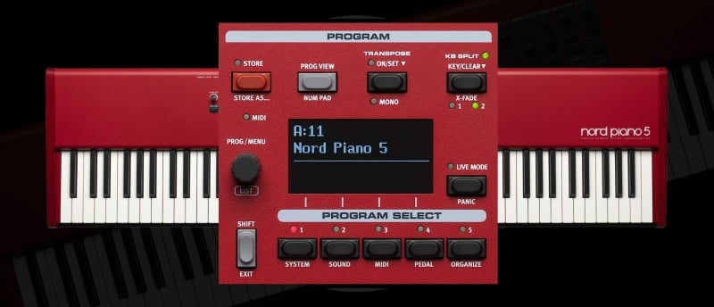 Functionalitiet van de Nord Piano 5