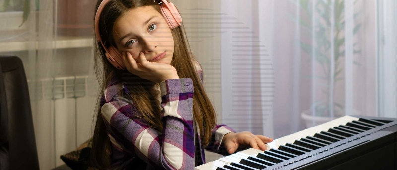 Gebrek aan motivatie om te leren piano spelen