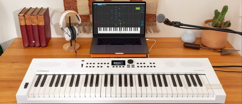 Uitstekende geluidskwaliteit en innovatieve functies van de Roland GO KEYS 5 keyboard..