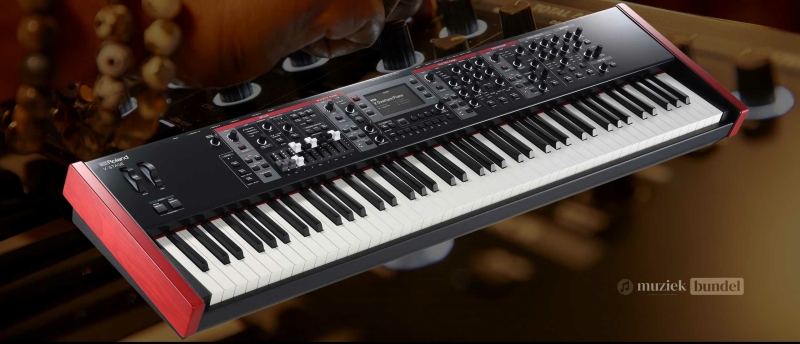 De Roland V-Stage biedt ongeëvenaarde geluidskwaliteit met vier geavanceerde geluidsengines, waaronder akoestische piano, elektrische piano, orgel en synthesizer.