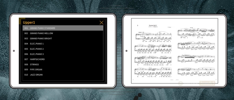 Extra functies van de Casio CDP-S110 zoals bediening via de Casio Music Space app en een PDF-viewer voor bladmuziek