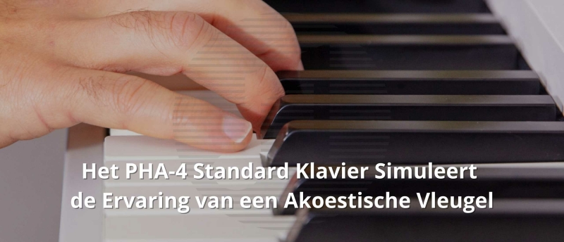 Het PHA-4 Standard klavier simuleert de ervaring van een akoestische vleugel - FP-60X