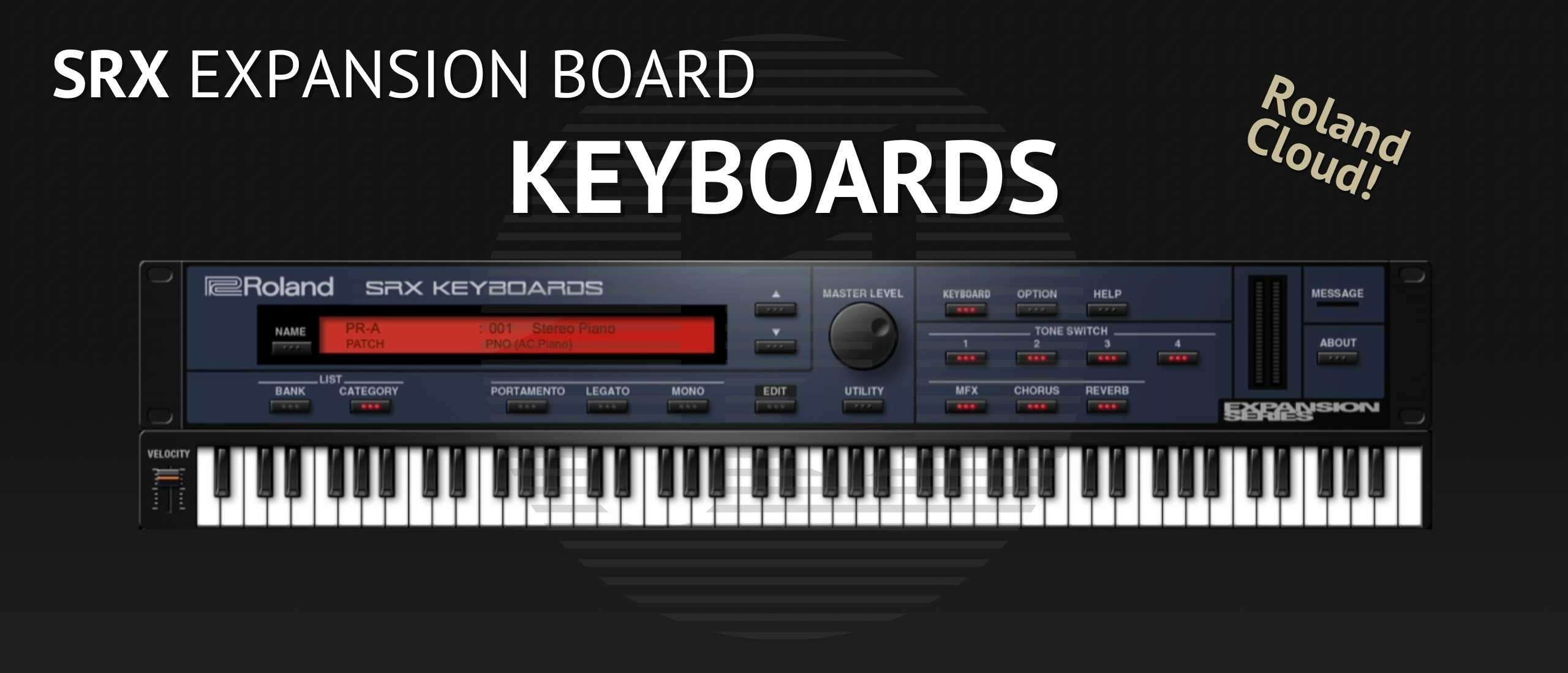 Het Virtuele Expansieboard de Roland SRX Keyboards