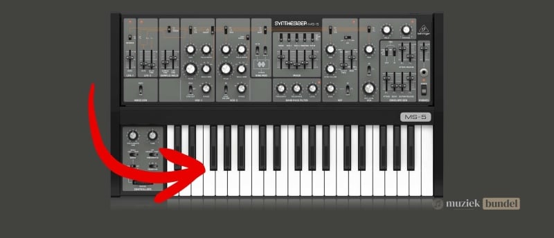 Behringer MS-5 toetsen en speelervaring in detail