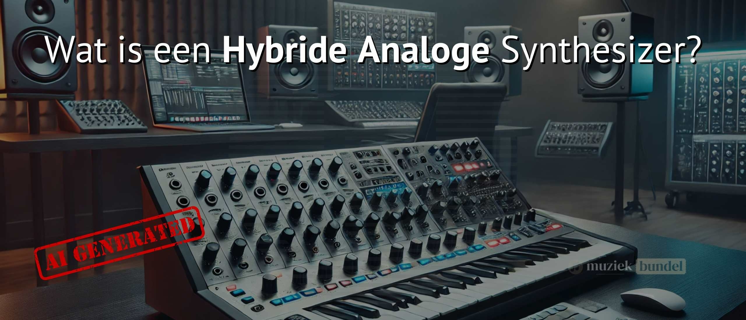 Hybride Analoge Synthesizer in Moderne Studio | Muziekbundel.nl