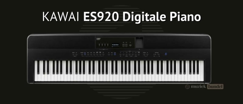 Kawai ES920 digitale piano met premium speelgevoel en rijke klankmogelijkheden, perfect voor professionele muzikanten