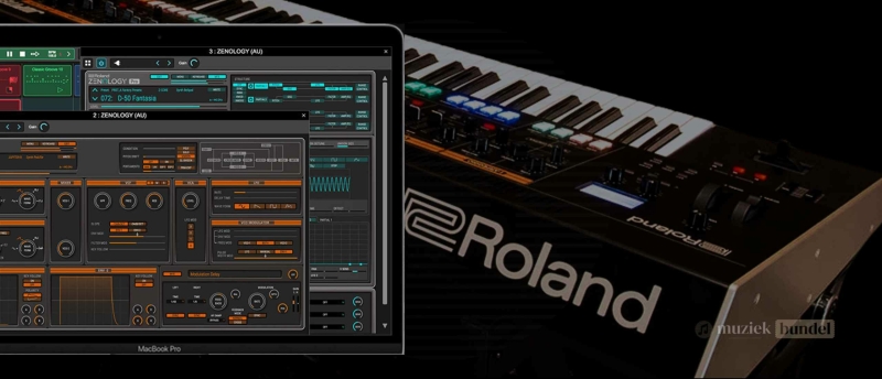 Roland Jupiter X Synthesizer met ZEN-Core sound engine voor veelzijdige klankmogelijkheden.