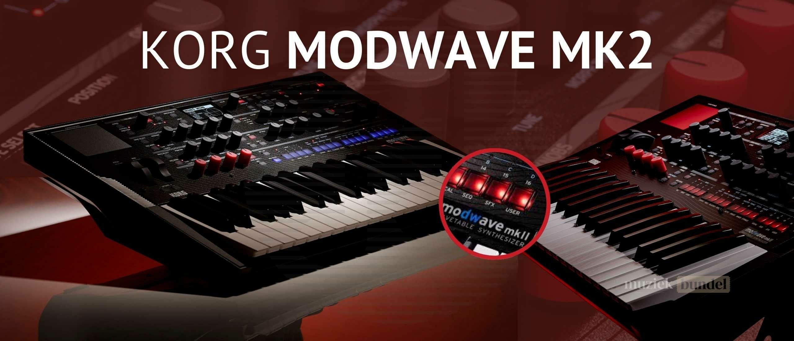 Korg Modwave MK2 Synthesizer: Innovatie in Wavetable Synthese en Live Performance