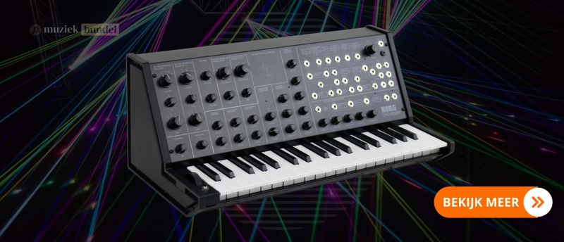 Korg MS-20 Mini Synthesizer - Compacte analoge synthesizer met iconische filters en semi-modulaire patching