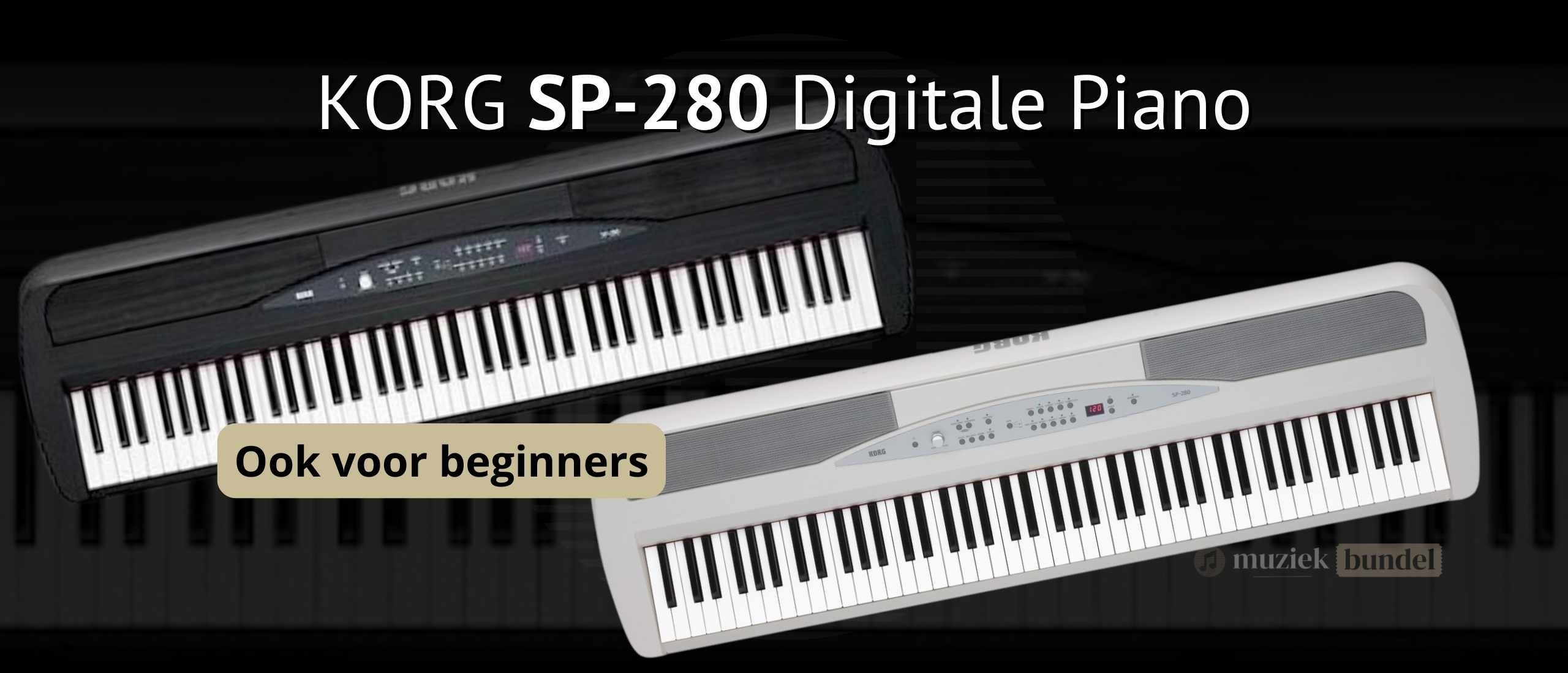 Korg SP-280 Digitale Piano: Realistisch Speelgevoel en Krachtig Geluid | Muziekbundel.nl