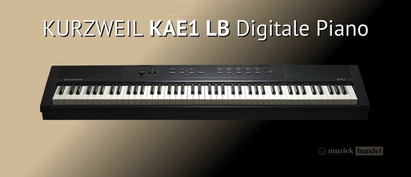 Kurzweil KAE1 LB digitale piano met klassiek ontwerp en veelzijdige functionaliteit voor pianisten van elk niveau.