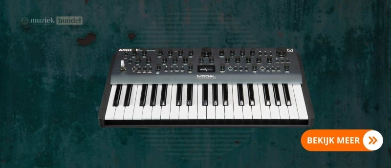 Modal Electronics ARGON8 Synthesizer - 8-stemmige wavetable synth met geavanceerde klankmogelijkheden en diepe modulatieopties