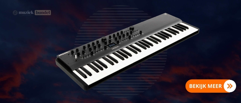 Modal Electronics Argon8X Synthesizer - 8-stemmige wavetable synthesizer met uitgebreide sequencing en full-size keybed met aftertouch