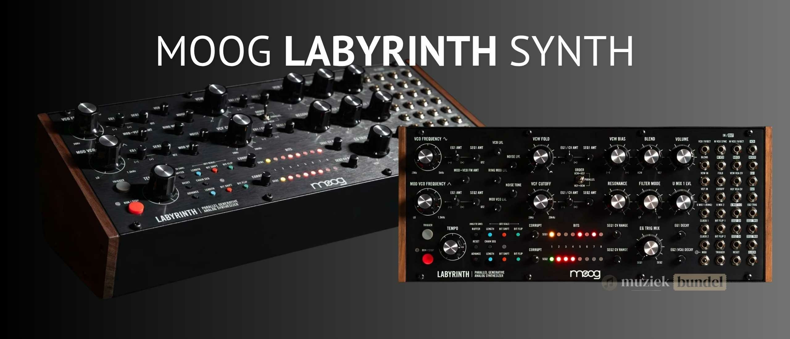 Moog Labyrinth Synth Review - West Coast Synthese Ontmoet Generatieve Sequencing | Muziekbundel