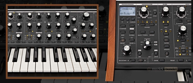 Details van het ontwerp en de geluid engine van de Moog Subsequent 37 synthesizer