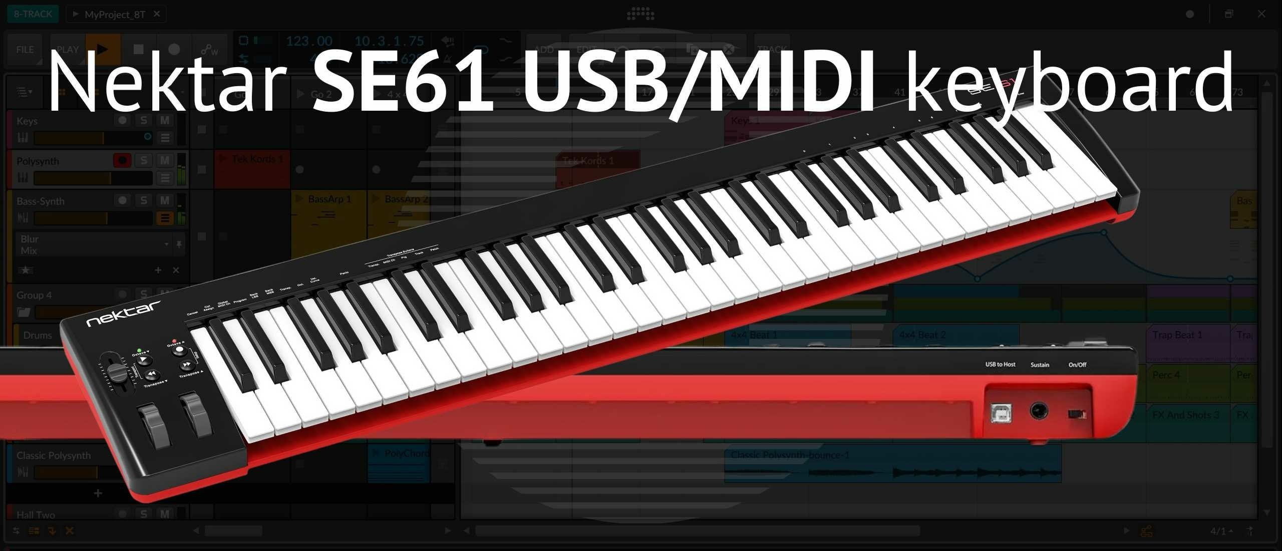 Nektar SE61 USB/MIDI keyboard 61 toetsen review