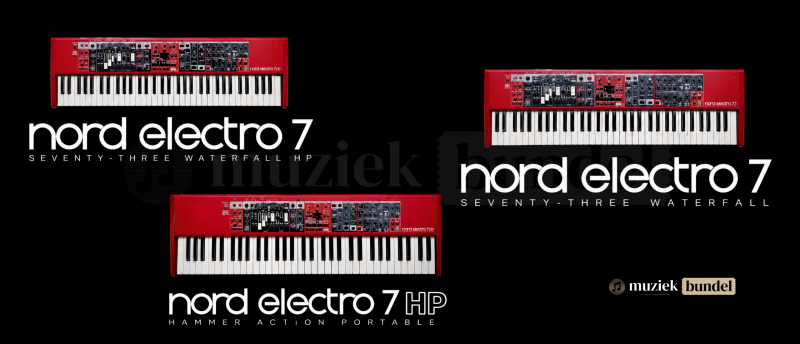 Nord Electro 7 - de verschillenden modellen | Muziekbundel.nl Modellen van de Clavia Nord Electro 7 in beeld